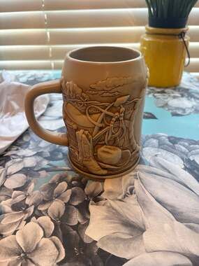 Vintage 1994 Miller Birth of a Nation Series Lewis & Clark 1804 Ceramic Beer Ste